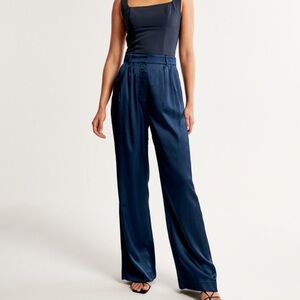Abercrombie & Fitch Satin Tailored Pants